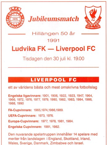 Match programme